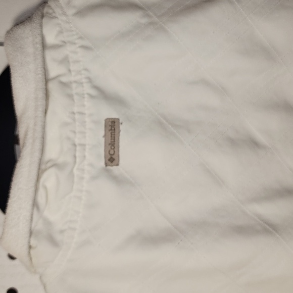 Columbia size PM White Vest Full Zip Lightweight - Picture 7 of 7